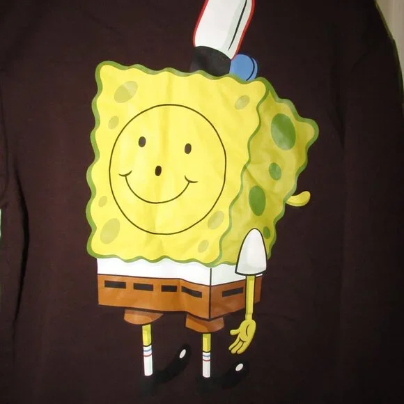 Spongebob Square Pants Hoodie Large FIRE - Picture 2 of 8